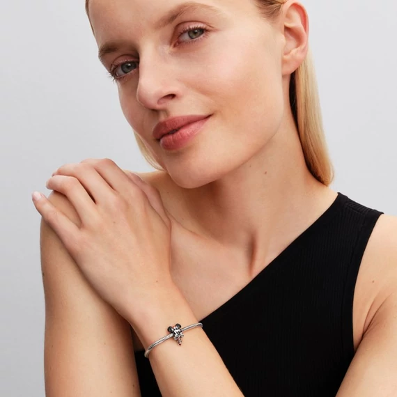 Pandora  - Disney Minnie egér ünnepi charm - 794218C01