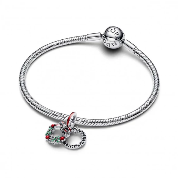 Pandora  - Ünnepi koszorú dupla függő charm - 794238C01