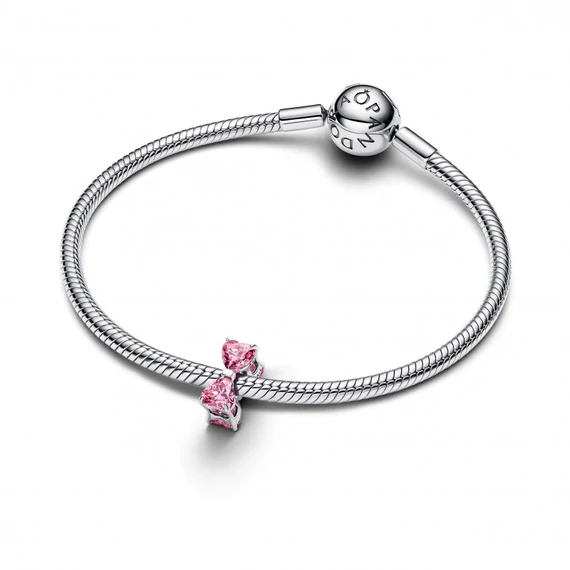 Pandora  - Rózsaszín masni charm - 794253C01