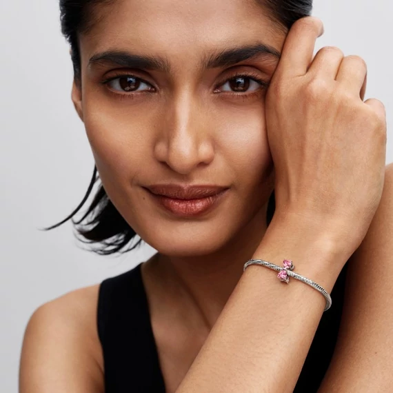 Pandora  - Rózsaszín masni charm - 794253C01