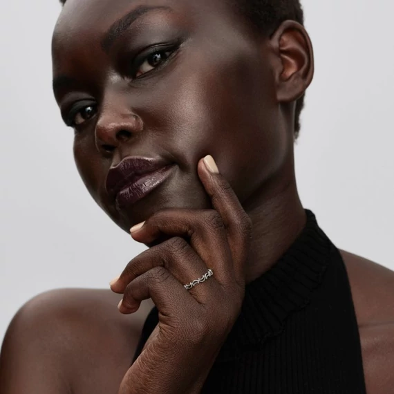 Pandora  - Sarlóhold gyűrű - 194258C00-50