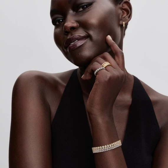 Pandora  - Szikrázó merész teniszkarkötő - 563539C01-20