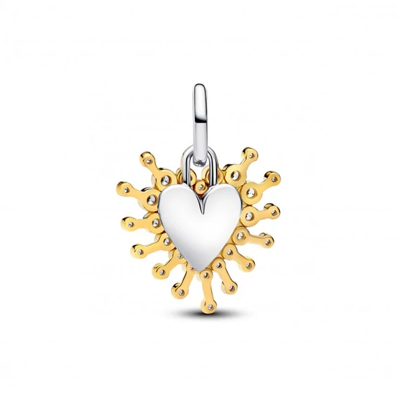 Pandora  - Ragyogó szív dupla függő charm - 764141C01