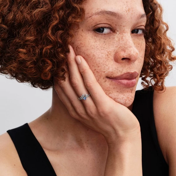 Pandora  - Disney Jégvarázs Elsa királynő tiarája gyűrű - 194134C01-48