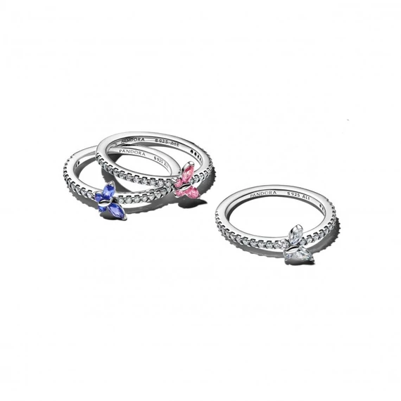 Pandora  - Szikrázó pillangó gyűrű - 194269C03-56