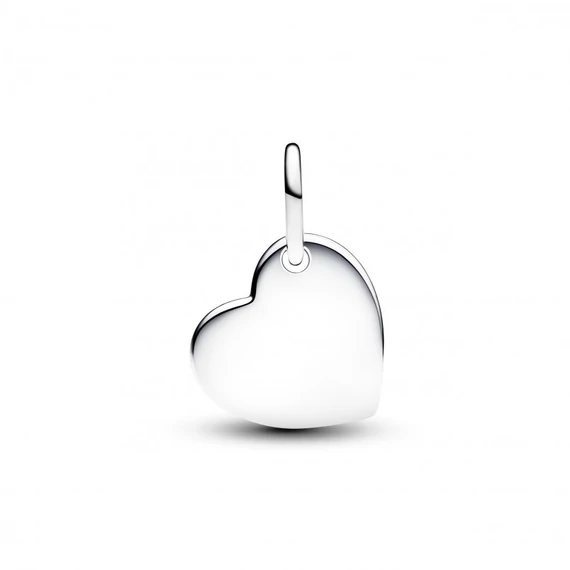 Pandora  - Gravírozható szív piros köves függő charm - 794295C01