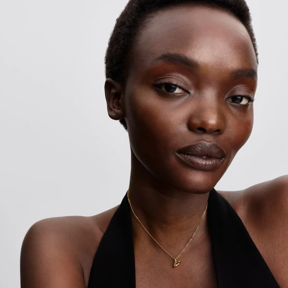 Pandora  - Organikus formájú szív kis méretű medálos nyaklánc - 364360C00-45