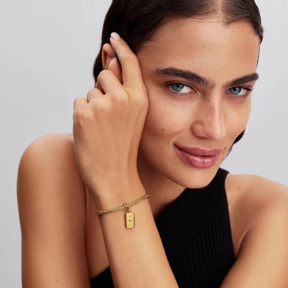 Pandora  - Gravírozható és kinyitható boríték függő charm - 764421C01