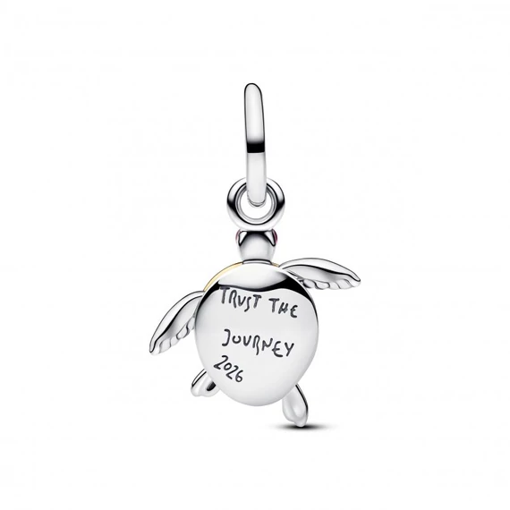 Pandora  - rózsaszín teknős függő charm - Pandora Club charm 2026 - 764432C01