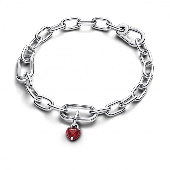 Pandora  - Vörös csakra szív mini függő charm - 793042C05