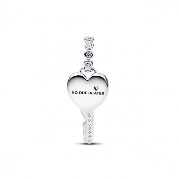Pandora  - Opálfényű szív kulcs függő charm - 794427C01