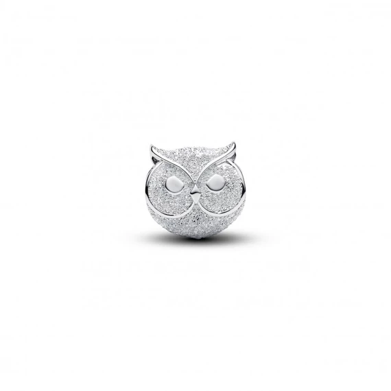 Pandora  - Texturált bagoly mini charm - 794525C00