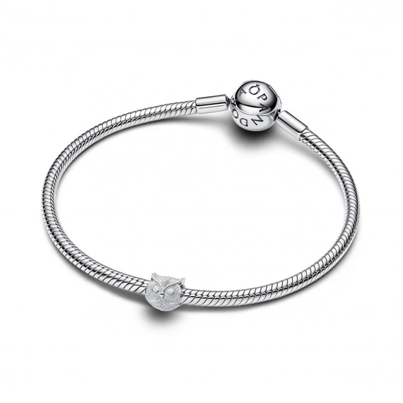 Pandora  - Texturált bagoly mini charm - 794525C00