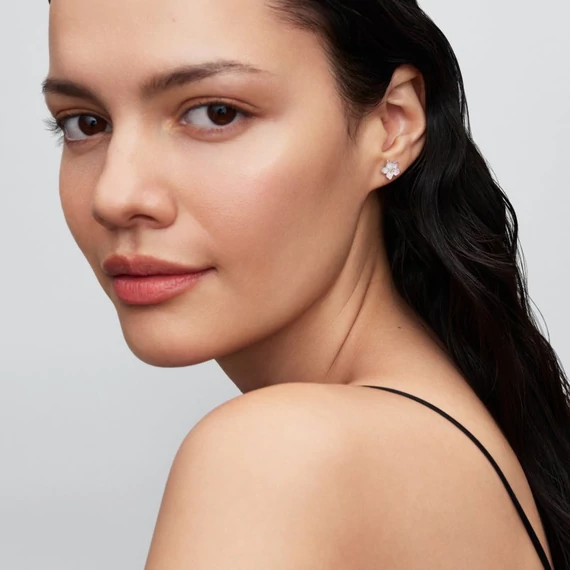 Pandora  - Cseresznyevirág gombfülbevaló - 294370C01