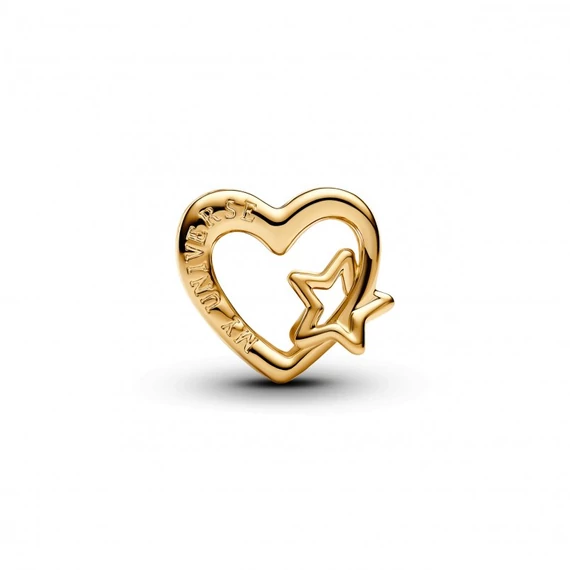 Pandora  - Áttört családi szív és csillag charm - 762829C00