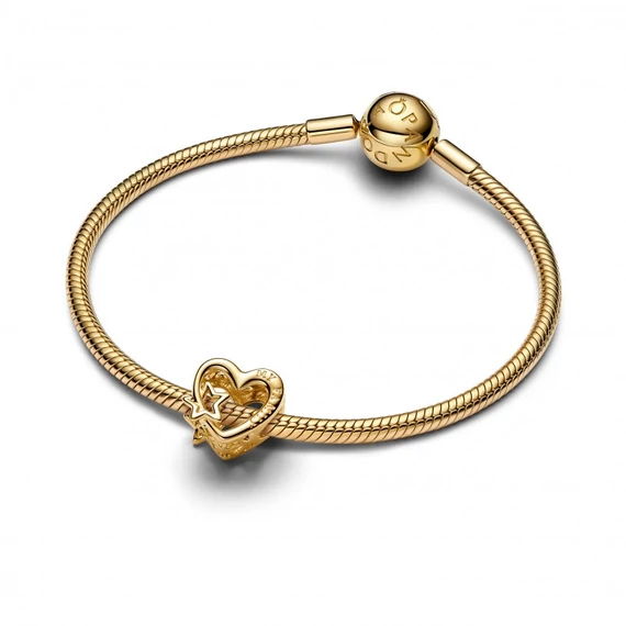 Pandora  - Áttört családi szív és csillag charm - 762829C00