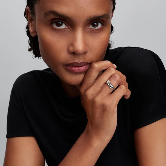 Pandora  - MUM betűk szétválasztható gyűrű - 194458C01-54