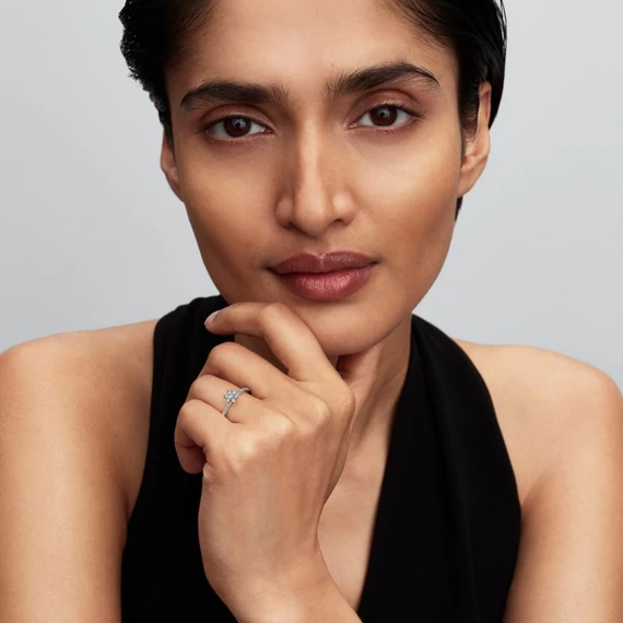 Pandora  - Szikrázó virág gyűrű - 194499C01-54