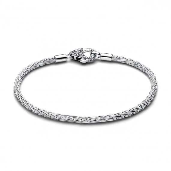 Pandora  - Pavé kapcsos rókafark láncos karkötő - 594462C01-19