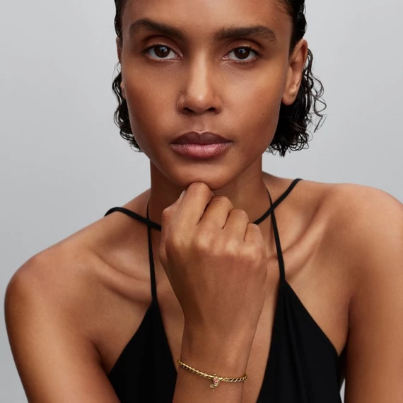 Pandora  - Tulipán áttört charm - 764555C01