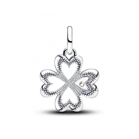 Pandora  - Szív négylevelű lóhere medál charm - 793034C01