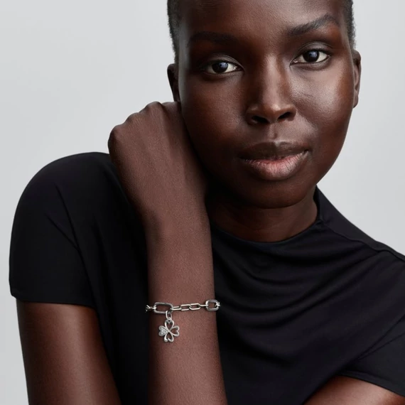 Pandora  - Szív négylevelű lóhere medál charm - 793034C01