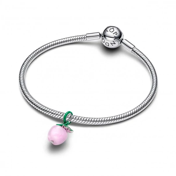 Pandora  - Rózsaszín muranói üveg alma charm - 794485C01