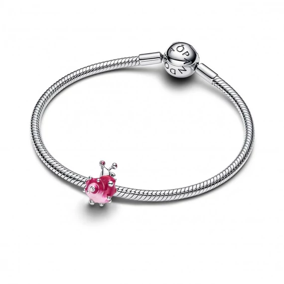 Pandora  - Rózsaszín csiga charm - 794553C01