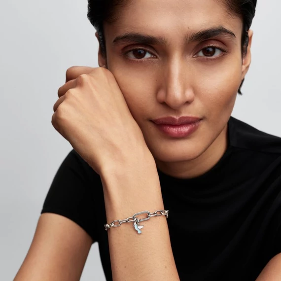 Pandora  - Fehér galamb mini függő charm  - 794566C01