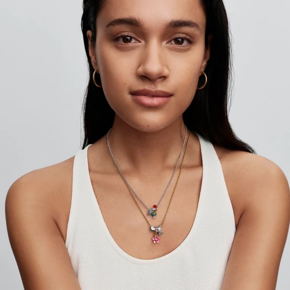 Pandora  - Disney Vaiana virág függő charm - 763845C01