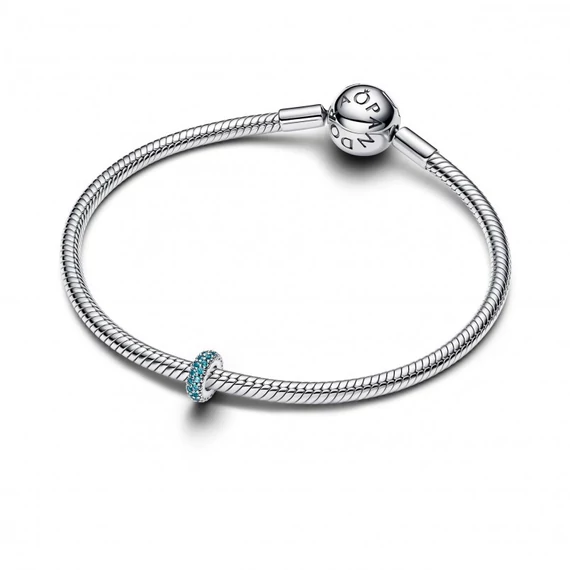 Pandora  - Jégkék kő spacer charm - 791359C01