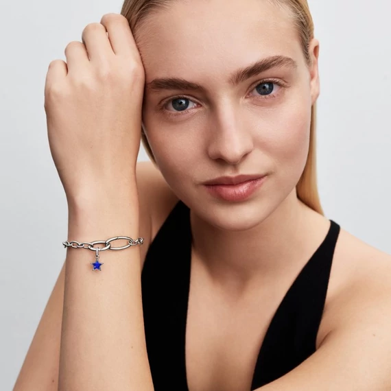 Pandora  - Kék csillag mini függő charm - 794613C01