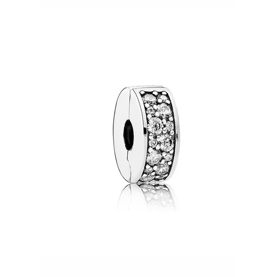 Pandora  - Áttetsző pavé klip charm - 791817CZ
