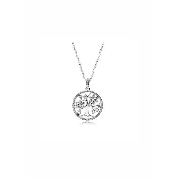 Pandora  - Csillogó családfa nyaklánc - 390384CZ-80