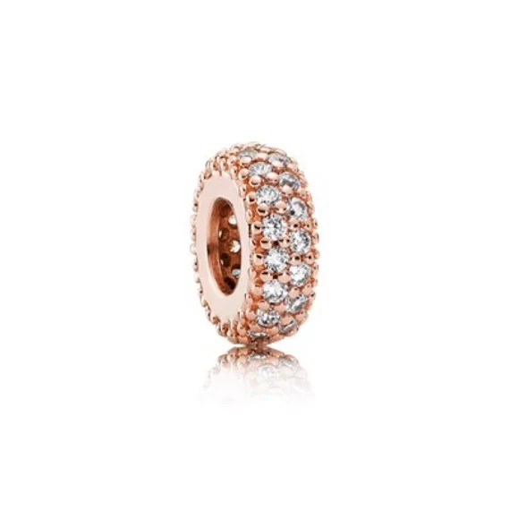 Pandora  - Rose pavé inspiráció spacer - 781359CZ