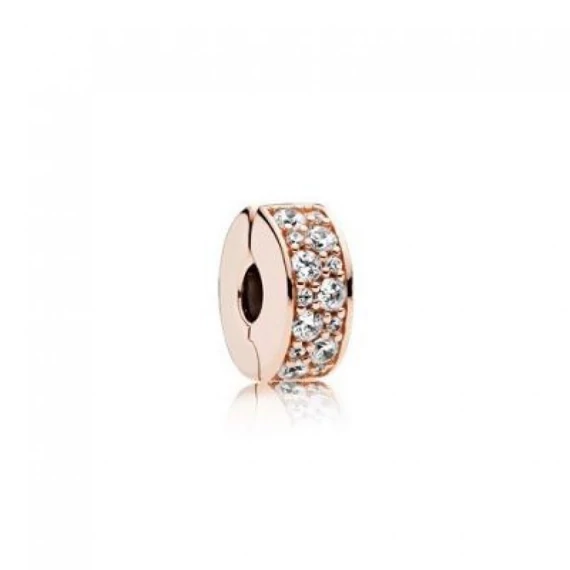 Pandora  - Áttetsző pavé klip charm - 781817CZ