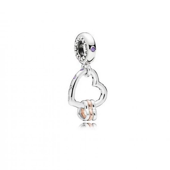 Pandora  - Hangsúlyos szívek függő charm - 787247NLCMX