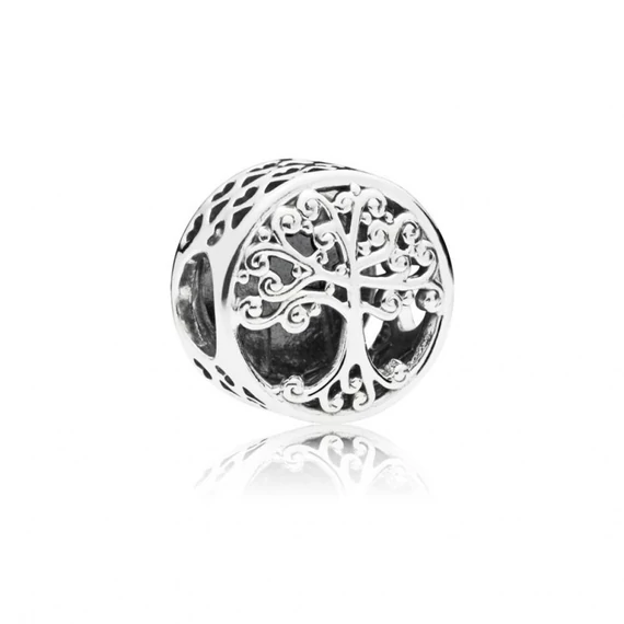 Pandora  - Áttört mintájú családfa charm - 797590