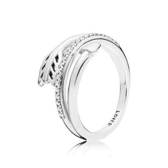 Pandora  - Körbefonódó nyíl gyűrű - 197830CZ-54