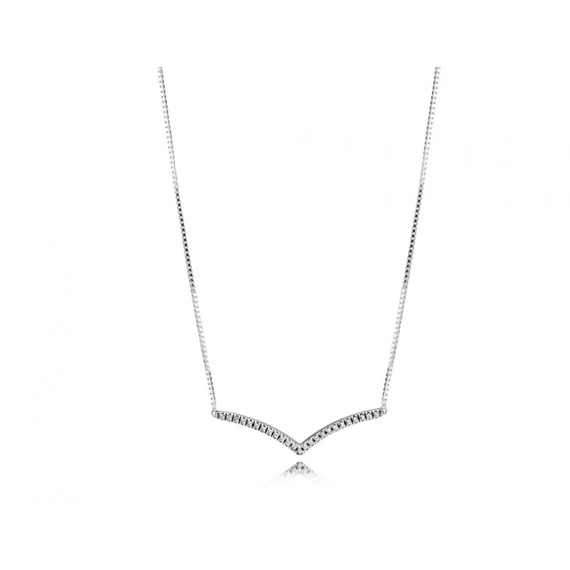 Pandora  - Köves kívánság nyaklánc - 397802CZ-45