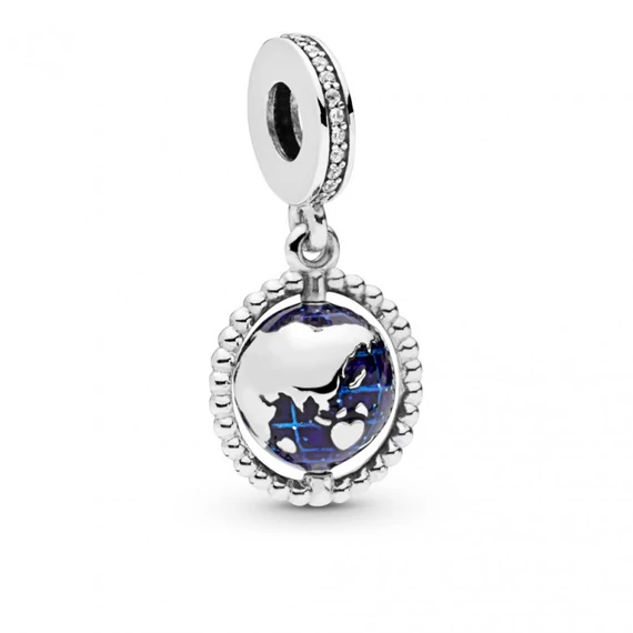 Pandora  - Forgó földgömb függő charm - 798021CZ