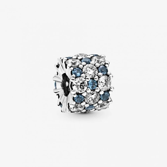 Pandora  - Kék és áttetsző szikrázó charm - 798487C02