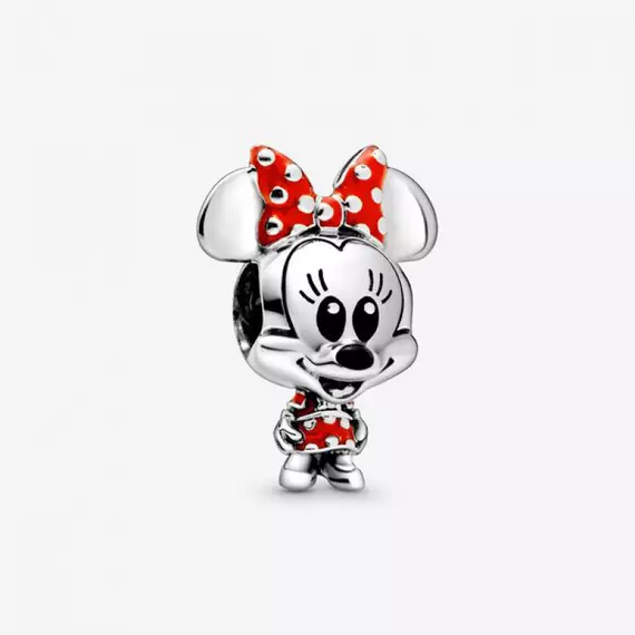 Pandora  - Disney Minnie Egér pöttyös ruha és masni charm - 798880C02