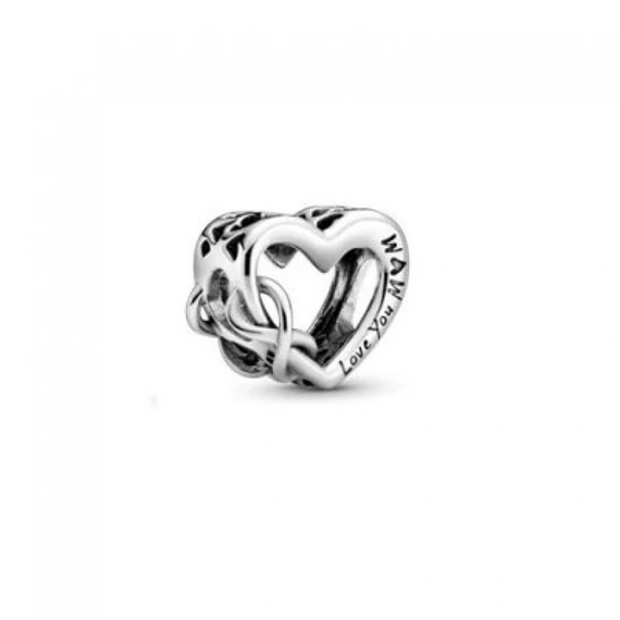 Pandora  - „Szeretlek, anya” végtelen szív charm - 798825C00