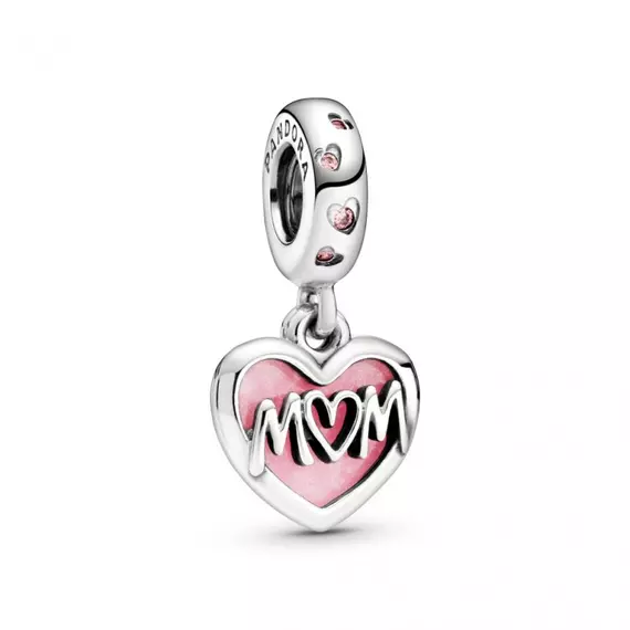 Pandora  - Anya feliratú szív alakú függő charm - 798887C01