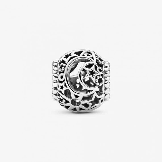 Pandora  - Áttört nap, csillagok és hold charm - 799183C00