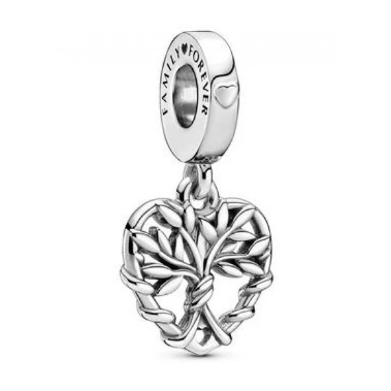 Pandora  - Szív családfa függő charm - 799149C00