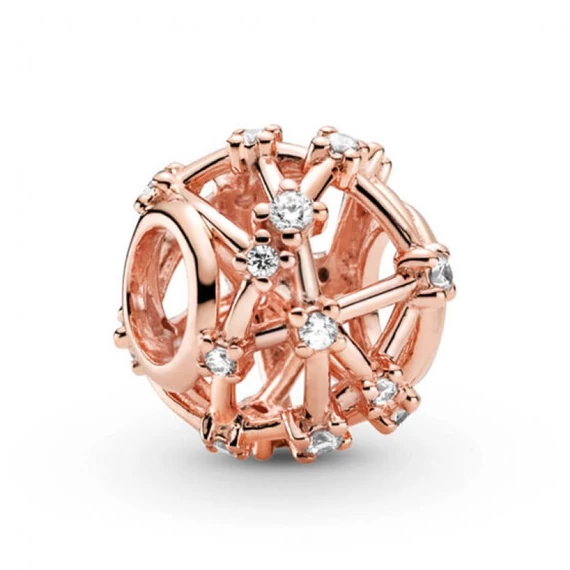 Pandora  - Áttört csillagképek rozé charm - 789240C01