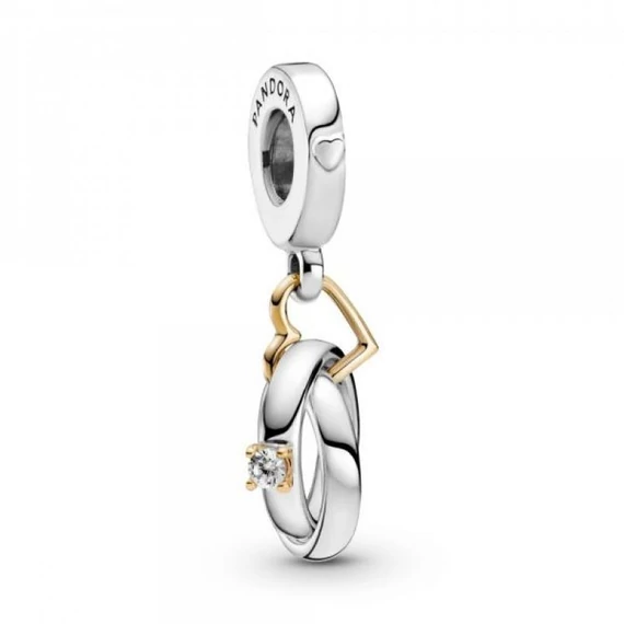 Pandora  - Kéttónusú jegygyűrű függő charm - 799319C01