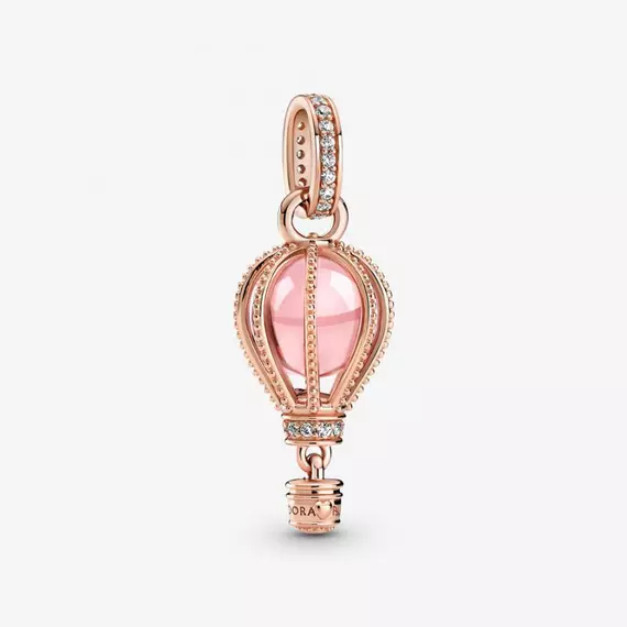 Pandora  - Szikrázó rózsaszín hőlégballon függő charm - 789434C01